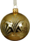 Kerstballen glas d8 cm licht goud O