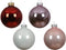 Kerstballen glas d8 cm lila 16st