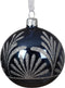 Kerstballen glas d8 cm nachtblauw Q
