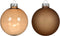 Kerstballen glas d8 cm pec.bruin 4st