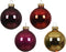 Kerstballen glas d8 cm rood 16st