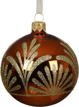 Kerstballen glas d8 cm warme cider L