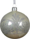 Kerstballen glas d8 cm wit mint V