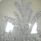 Kerstballen glas d8 cm wit mint V