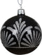 Kerstballen glas d8 cm zwart G