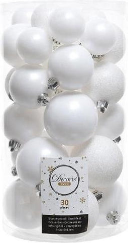 Kerstballen glas glans 10 cm zwart