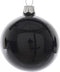 Kerstballen glas glans 15 cm zwart