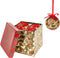 kerstballen in tartan opbergdoos - 7,5 cm - 8 stuks