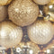 Kerstballen Mix 100 st. - Licht Goud