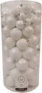 Kerstballen Mix 100 st. - Winterwit