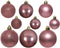 Kerstballen Mix 30 st. - Velours Roze