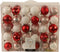 Kerstballen Mix 60 st. - Wit/Rood/Roze