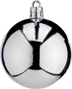 Kerstballen Ø 6 cm 24 Stuks Ziverachtig Plastic