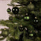 Kerstballen set 16-delig | glas | zwart | 3,5cm