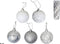 Kerstballen Set - 50 Stuks Zilveren Kerstballen - Onbreekbare Kerstballen - Kerstdecoratie Mix - Kerstboom Versiering - Kunststof Kerstballen - Zilver