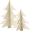 Kerstbomen, h: 13+18 cm, triplex, 2stuks