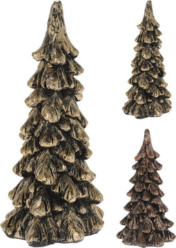 Kerstboom 13 cm in antiek kleur kerstversiering