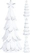Kerstboom 20 cm wit 3 assorti