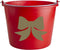 Kerstboom-Blauw spar - 2 NEXT DOOR - met rode Emmer en verlichting - 150-170 cm