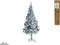 Kerstboom - Dennenboom - Kunstkerstboom Snelle montage incl. kerstboomstandaard - 150cm, Sneeuw