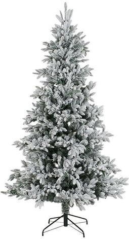 Kerstboom DKD Home Decor Wit Groen Polyethyleen Besneeuwd 140 x 140 x 210 cm