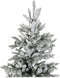 Kerstboom DKD Home Decor Wit Groen Polyethyleen Besneeuwd 140 x 140 x 210 cm