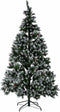 Kerstboom DKD Home Decor Wit Rood Groen PVC Ananas Besneeuwd 125 x 125 x 210 cm