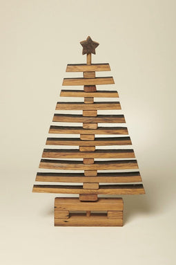 Kerstboom medium van oude whiskyvaten - 60 x 30 cm - Handgemaakt - Darach Scotland