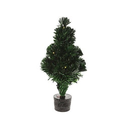 Kerstboom met 10 LED glasvezel - 45 cm