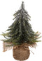 Kerstboom mini - Goud / zilver of sneeuw - H20 cm - Tafeldecoratie - OPGELET GEASSORTEERD GELEVERD