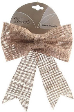 Kerstboom Strik Glitter - Naturel