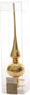 Kerstboompiek van glas | lichtgoud | 26cm hoog