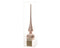 Kerstboompiek van glas | poederroze | 26cm hoog