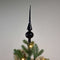 Kerstboompiek van glas | zwart | 26cm hoog