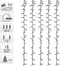 Kerstboomverlichting - Micro Cluster - 8 M - 400 LED's - wit