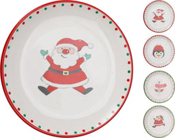 Kerstborden 20CM - Ontbijtborden - Kerst Prints - Stevige Kwaliteit