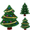 Kerstdecoratie Kerstboom van tinsel 61 Cm - Om op te hangen - Kerstmis