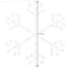 Kerstdecoratie LED Sneeuwvlok met 384 warm witte LED's IP44 120 cm