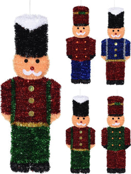 Kerstdecoratie Notenkraker tinsel 61 Cm - Om op te hangen - Kerstmis