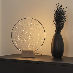 Kerstdecoratie - Ronde kerstdecoratie met 100 micro LED's - Kerstverlichting