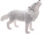 Kerstdecoratie XL witte wolf - 60 x 45 cm - Kerst - Wit