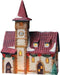 Kerstdorp - Kerk in Beieren - Echt Porselein - Handbeschilderd - B15 x H20 x D8 cm