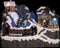 Kerstdorp - Kersthuisje met verlichting - trein / dorp - LED - 9 LED