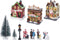 Kerstdorp - Kersthuisjes met ledverlichting - Dorp met led - Kerstfiguren - Kerstboompjes - Set van 17 onderdelen - B/O