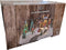 Kerstdorp Kerstscene schaatsbaan - 28 x 18 x 16 cm - Beweegbaar - Lichtjes - Feestmaand