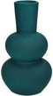 Kersten BV petrol vaas | Glas | 11 x 11 x 20 cm