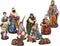 Kerstgroep - Kerstbeeldjes voor Kerststal - Set van 10 stuks - 8 tot 20 cm