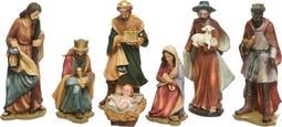 Kerstgroep poly 7 figuur h20 cm mlt