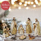 Kerstgroep poly l5b4h12.5 cm mlt 8st