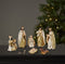 Kerstgroep poly l5b4h12.5 cm mlt 8st